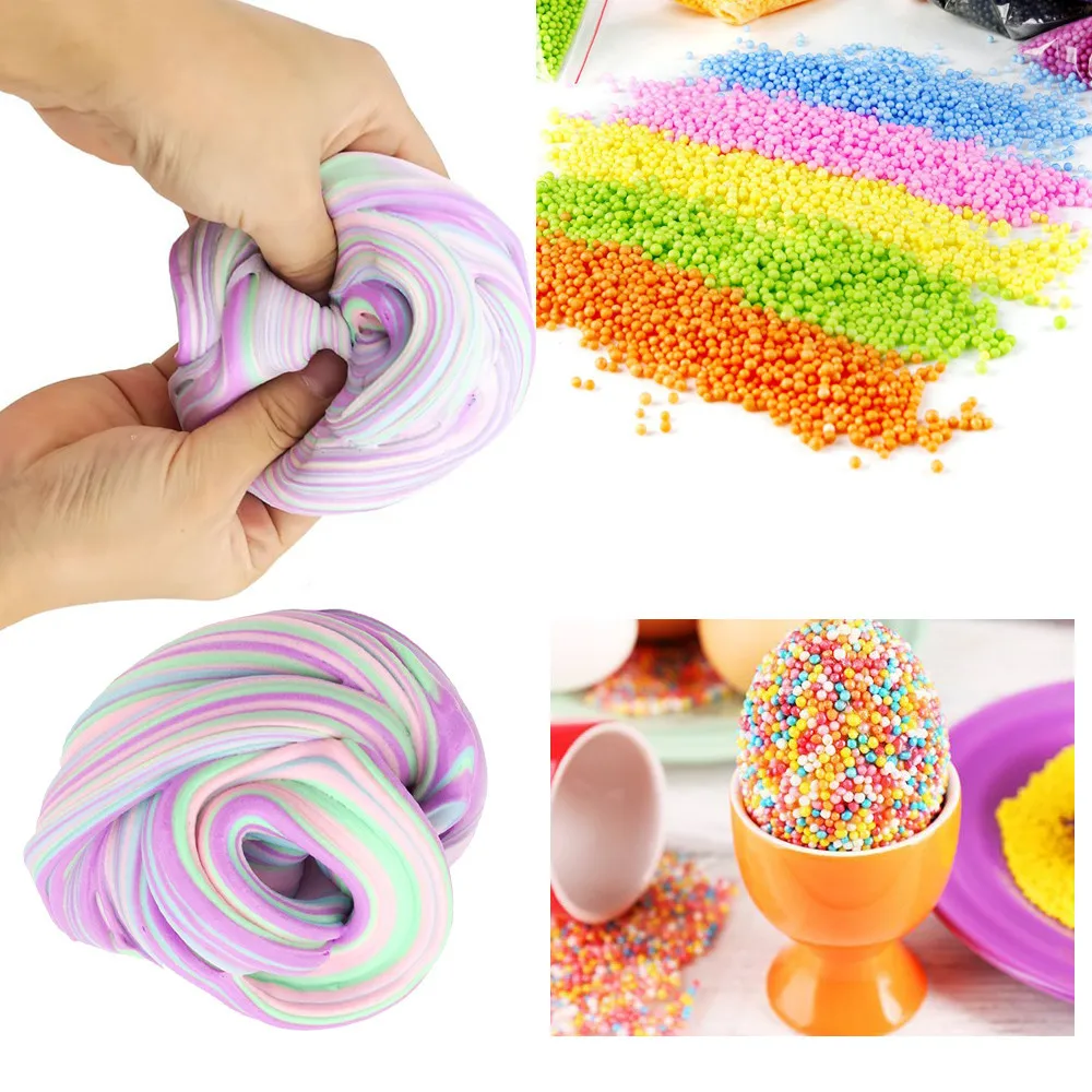 Scented Fluffy Slime No Borax Floam Squishy Stress Reliever Multicolor Funny Toys 25S8115 drop shipping | Игрушки и хобби