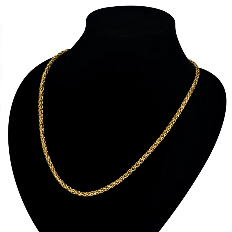 Мужская и Женская Золотая подвеска 20/23/26 дюймов|rope chain necklace|gold necklacechain necklace |