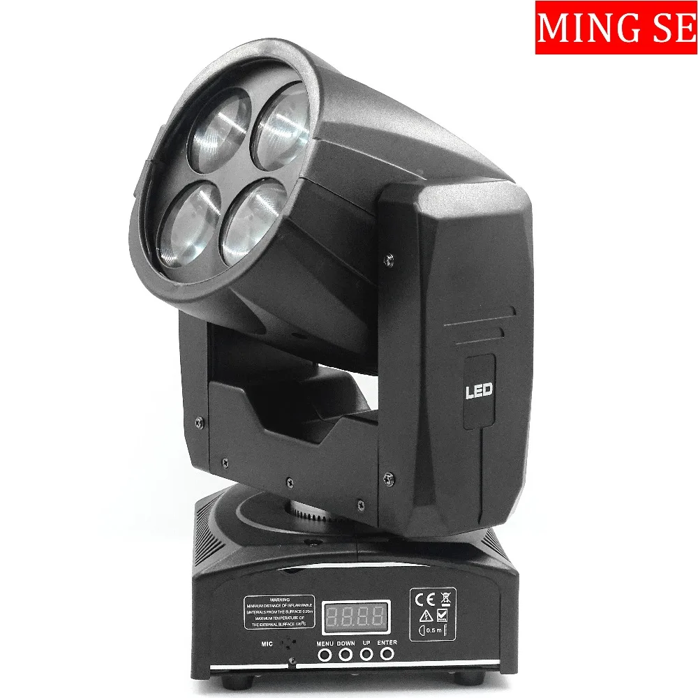 Супер Луч 4x25 Вт движущийся головной свет светодиодный мини сценический диско Dj Dmx