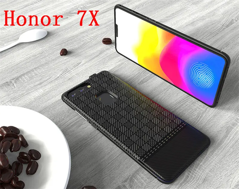 Honor 7X-Black Тонкий ударопрочный чехол для зарядного устройства для huawei P Smart Y9 Nova 2 Lite Honor 7X power Bank алюминиевая рамка чехол для зарядки - Цвет: Honor 7X-Black