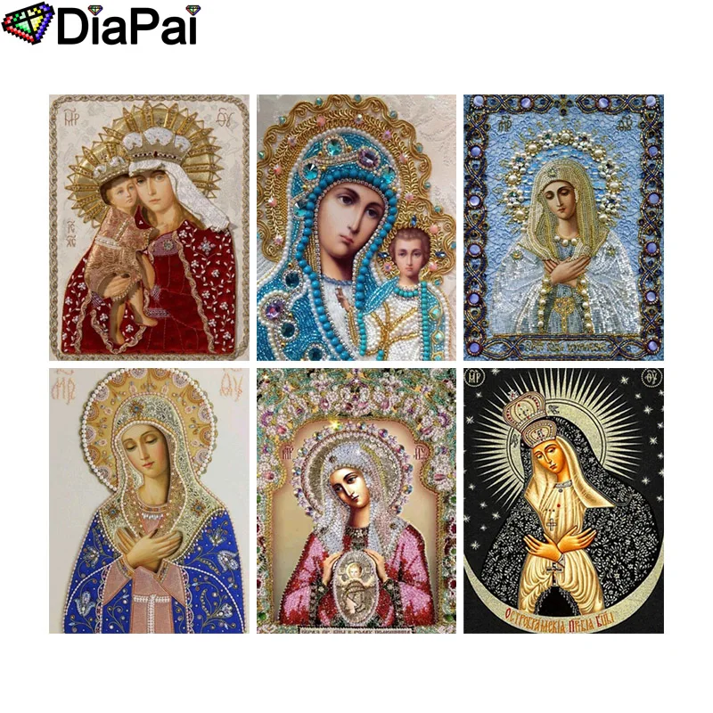 

DIAPAI 5D DIY Diamond Painting 100% Full Square/Round Drill "Religious figure" 3D Embroidery Cross Stitch Home Decor