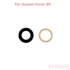 Стеклянная крышка для объектива задней камеры Huawei Honor 8X, 10 шт.лот, с клейкой наклейкой 3M