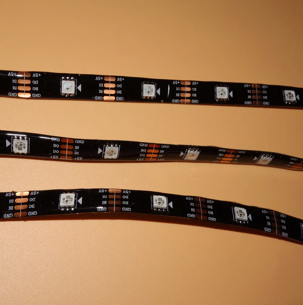 Адресуемые 5 м 30 светодиодов/м DC5V WS2813 RGB светодиодные пиксельные полосы