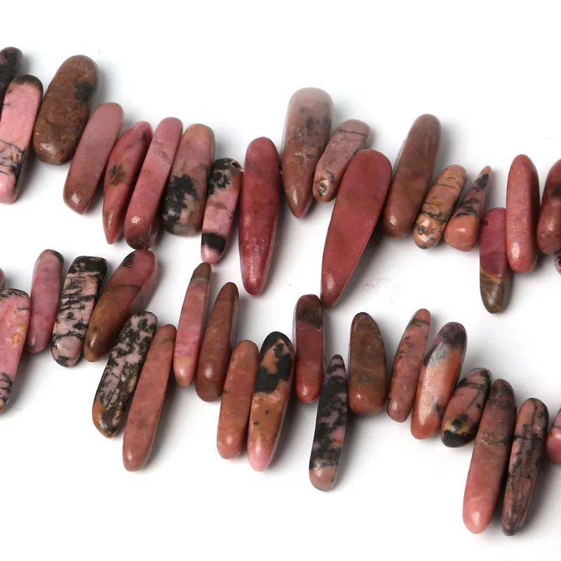 New Product 10-30mm Approx 50pcs Natural Stone Chip Beads: Rhodonite for Jewelry Making Strand 38cm | Украшения и аксессуары