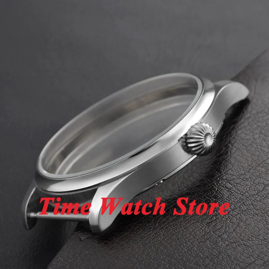 Parnis 44 мм матовый чехол для часов с тыквой короной из нержавеющей стали подходит ETA