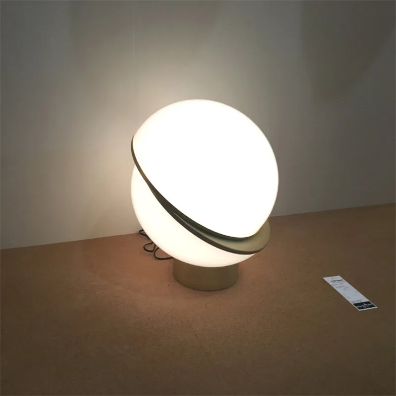 Современная полусферическая настольная лампа Moon белый акриловый светильник с