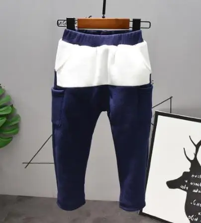 

Kids Set 2pcs Sweatshirt Winter FashionToddler Thicken Stitching t-shirt + thicken pants Outfits Set for boy 2-6y Baby Boys