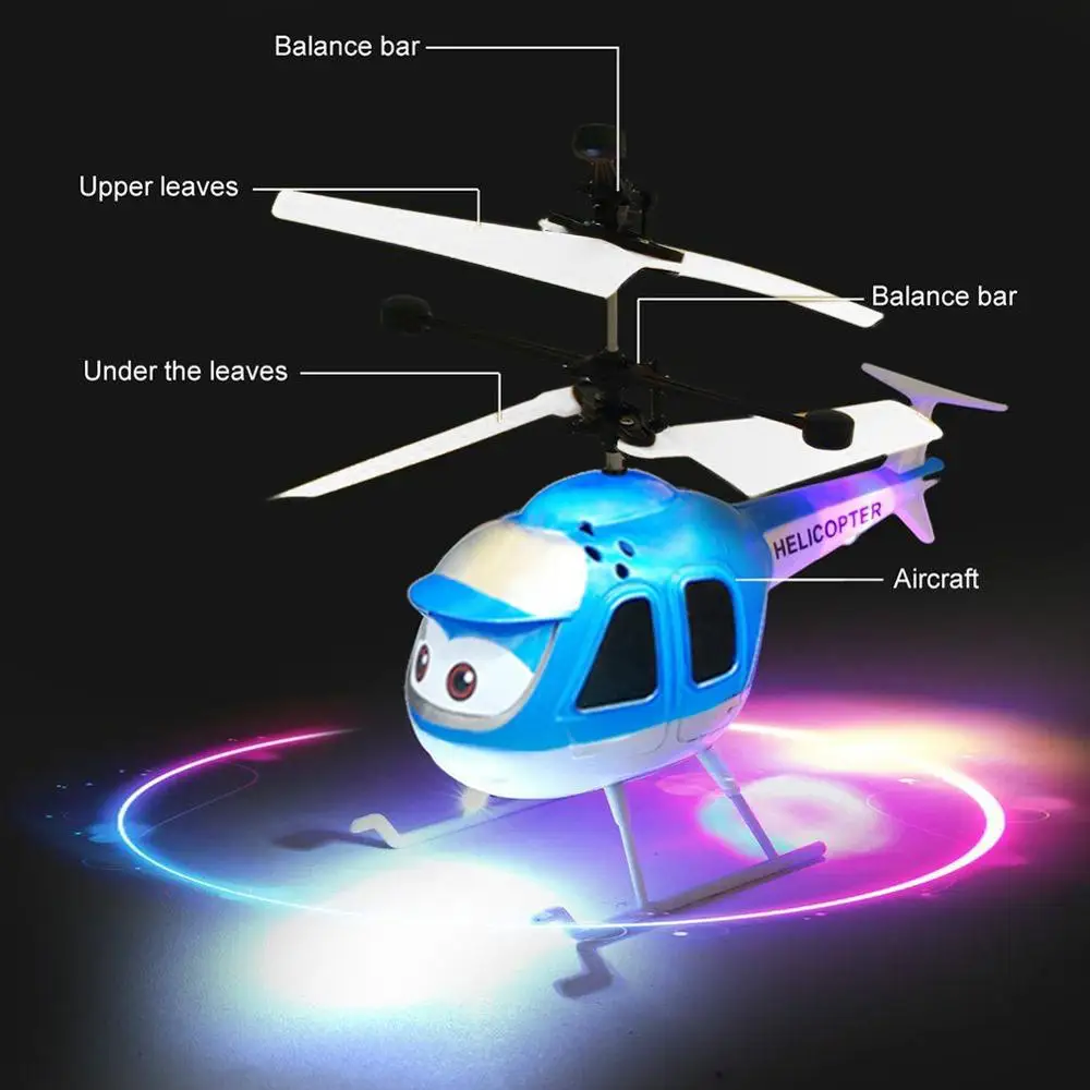 Горячая мини инфракрасный датчик Вертолет Самолет 3D гироскоп Helicoptero Электрический микро вертолет игрушка на день рождения подарок для ребенка#257747 - Цвет: Random Color