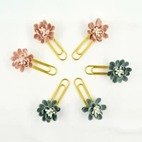 5boxes mixed flower bookmark paper clip office stationery for wedding baby shower party birthday favor gift souvenirs