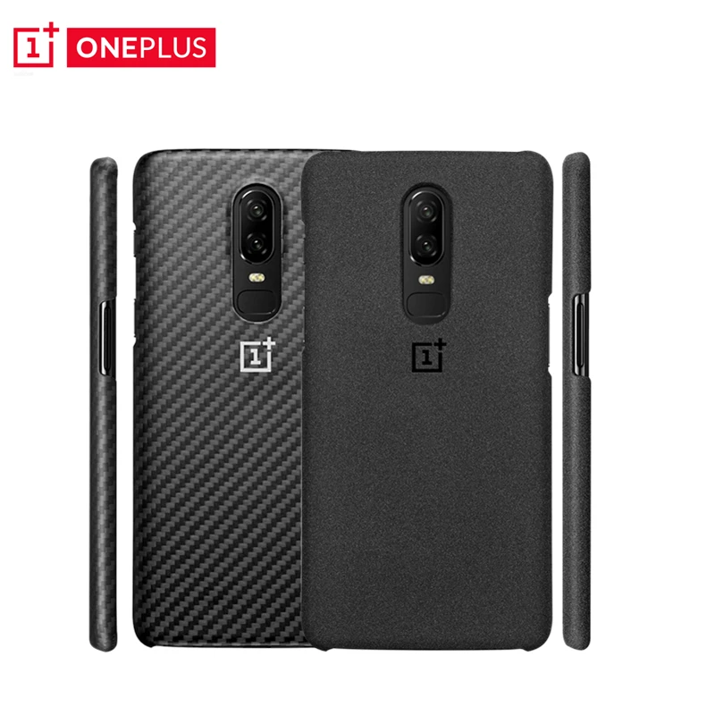 Официальный чехол для OnePlus 6 защитный с песчаником оригинал One Plus из углеродного