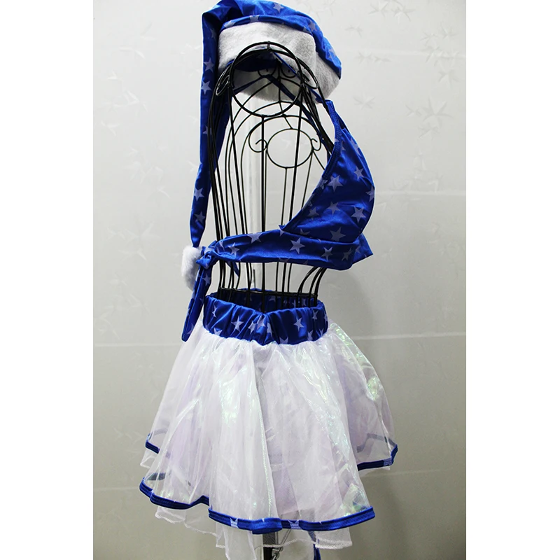 Новинка 2018 сексуальное синее рождественское бикини высокое качество для ночного