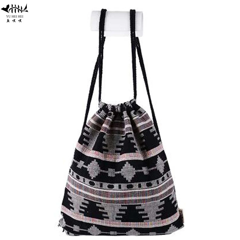 Женский рюкзак на шнурке сумка для покупок спортивный йоги спортзала сумки