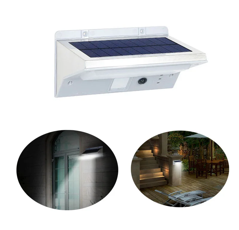 2016 Новый Солнечный Свет Стены 21 СВЕТОДИОДНЫХ Powered Водонепроницаемый Wireless Security