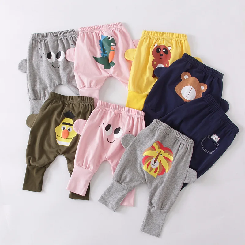 Демисезонный для маленьких девочек длинные штаны мальчиков Хлопковые