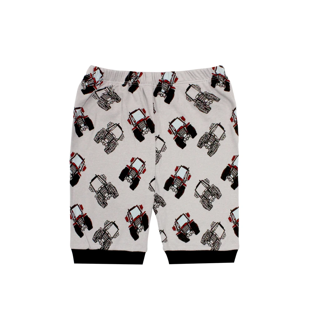 2019 летние пижамы для мальчиков детские с принтом квадроцикла автомобилем одежда