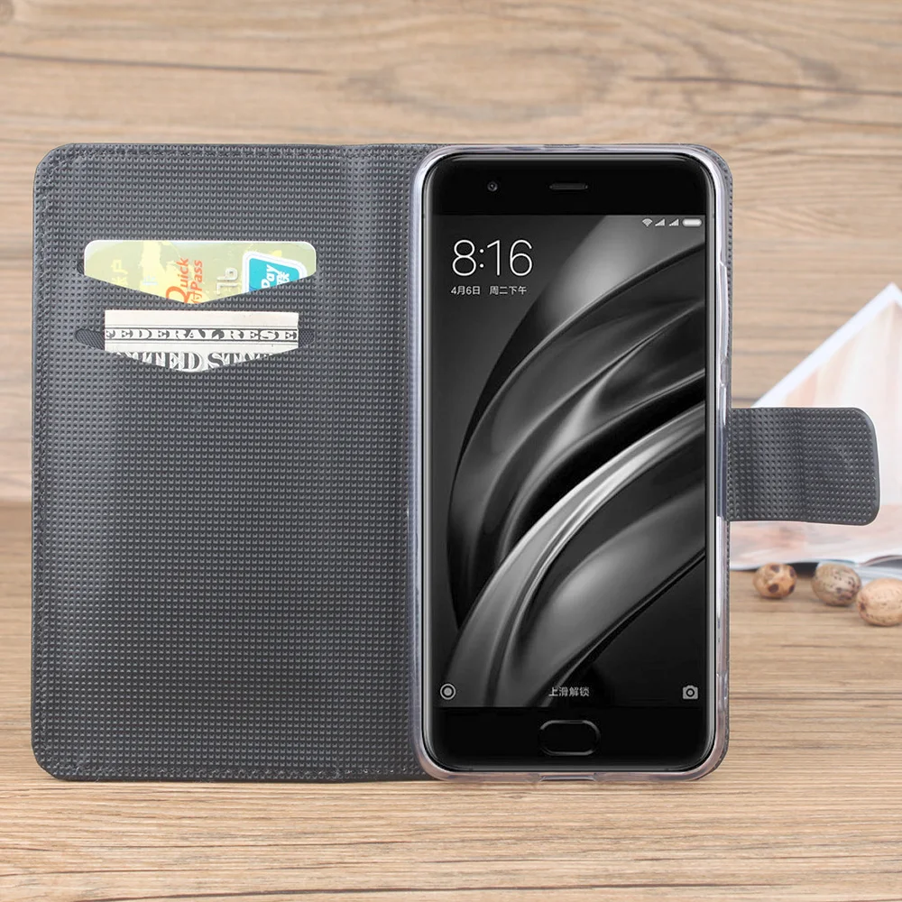 Filp Case For Xiaomi Mi6 Plus Cover Mobile Phone Leather Mi5 5C 5S Redmi 4A 4X 4 Pro 3 Skin | Мобильные телефоны и