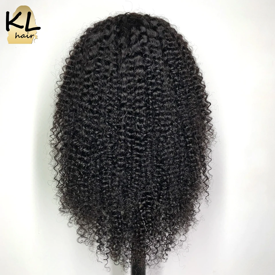 KL кудрявые вьющиеся волосы на кружеве парики для черных женщин предварительно
