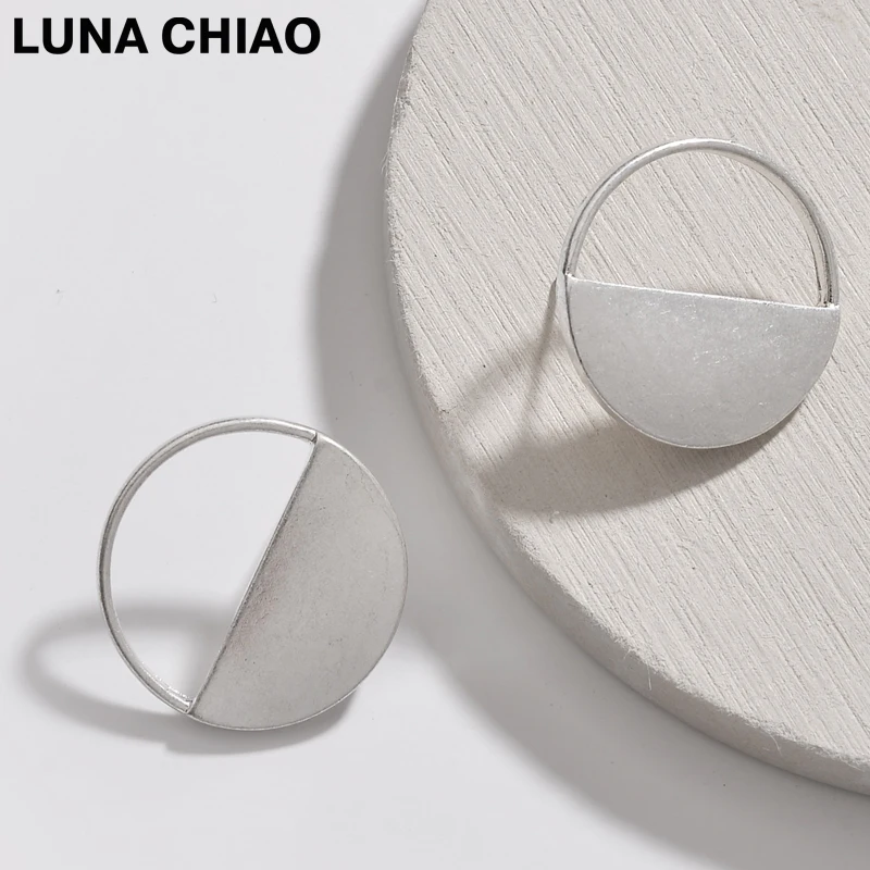 LUNA CHIAO 2018 модное золотистое серебристое покрытие круглые полукруглые пустотелые