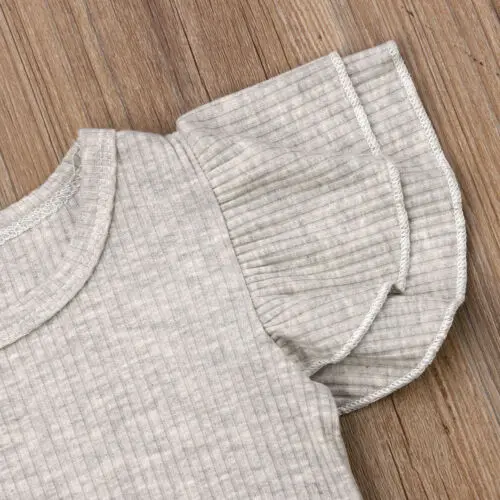 2 предмета в комплекте Одежда для новорожденных маленьких детей девочек одежда