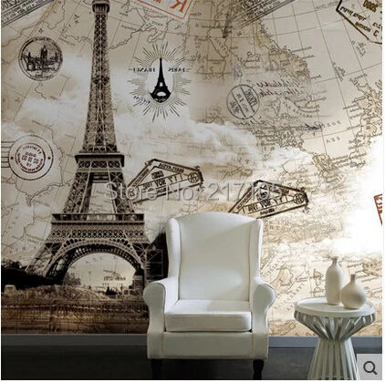 

Бесплатная доставка, большая Настенная картина Европейского типа, обои для прихожей, спальни, телевизора, обои