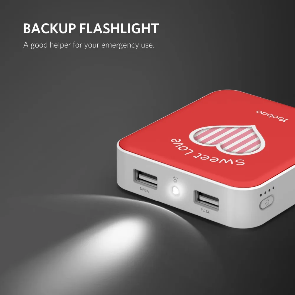 Yoobao милые Мобильные аккумуляторы 10000 мАч Для Сяо Mi Ми 2 USB Малый pover Bank Мини