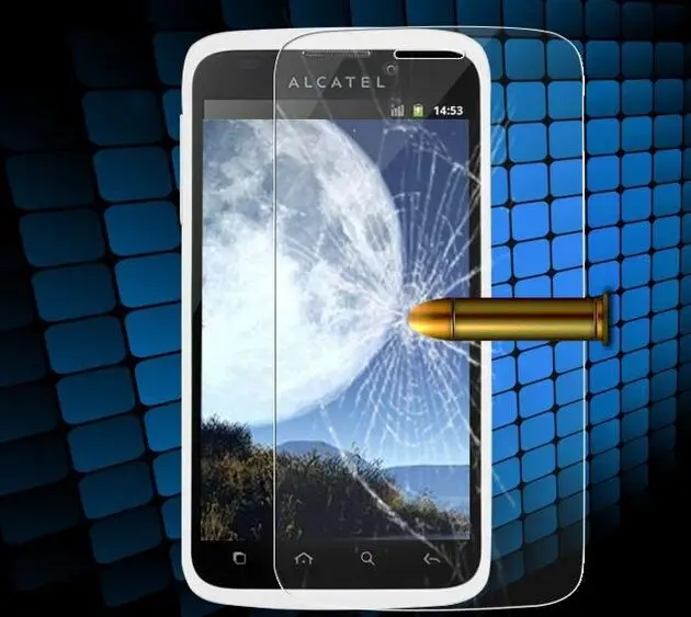 OT5017E Закаленное Стекло-Экран протектор закаленное Стекло Ясно Пленка Для Alcatel One
