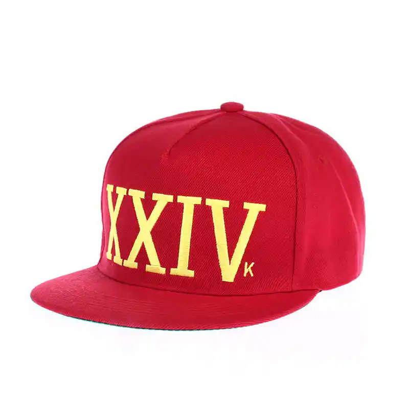 Папа Бруно Марс 24k Magic Gorras K-pop Bone Hat Бейсболка Регулируемая Хип-хоп Snapback солнцезащитная Кепка s для мужчин и женщин Регулируемая - Цвет: red and gold