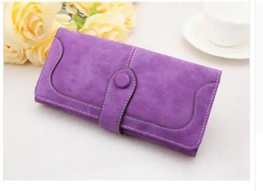 774 purple Брендовый женский винтажный кошелек, женский клатч Carteira Feminina, длинный женский кошелек на молнии с застежкой, модная повседневная сумка для монет - Цвет: 774 purple