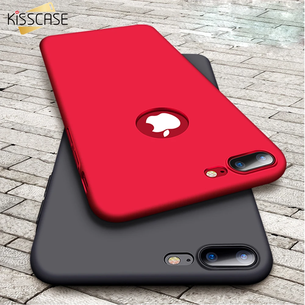 KISS чехол матовый жесткий пластик для телефона s iPhone 7 6 6s Plus 5 S SE ультра тонкий
