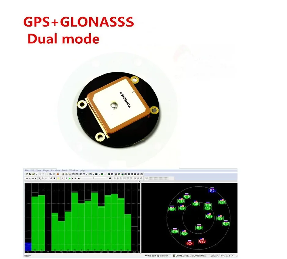 Двухрежимный GPS ГЛОНАСС компас геомагнитный HMC5883 chipUAV GLONASS модуль флуоресцентный