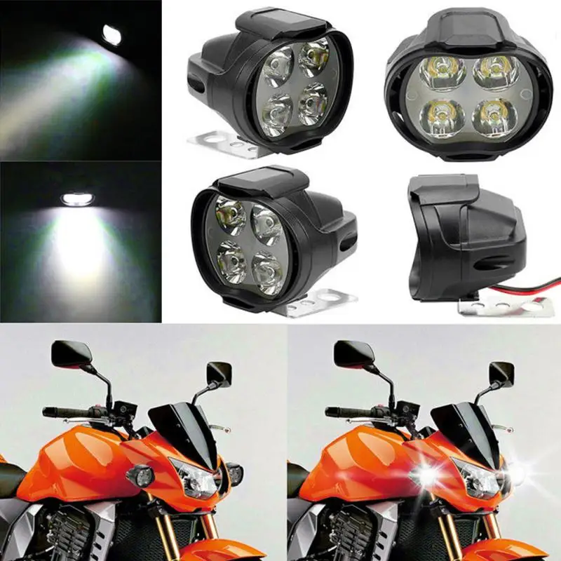 4 Led Автомобильная передняя фара пластиковая модная Передняя аксессуары светодиодный светильник для мотоцикла вспомогательный Тюнинг автомобиля универсальный