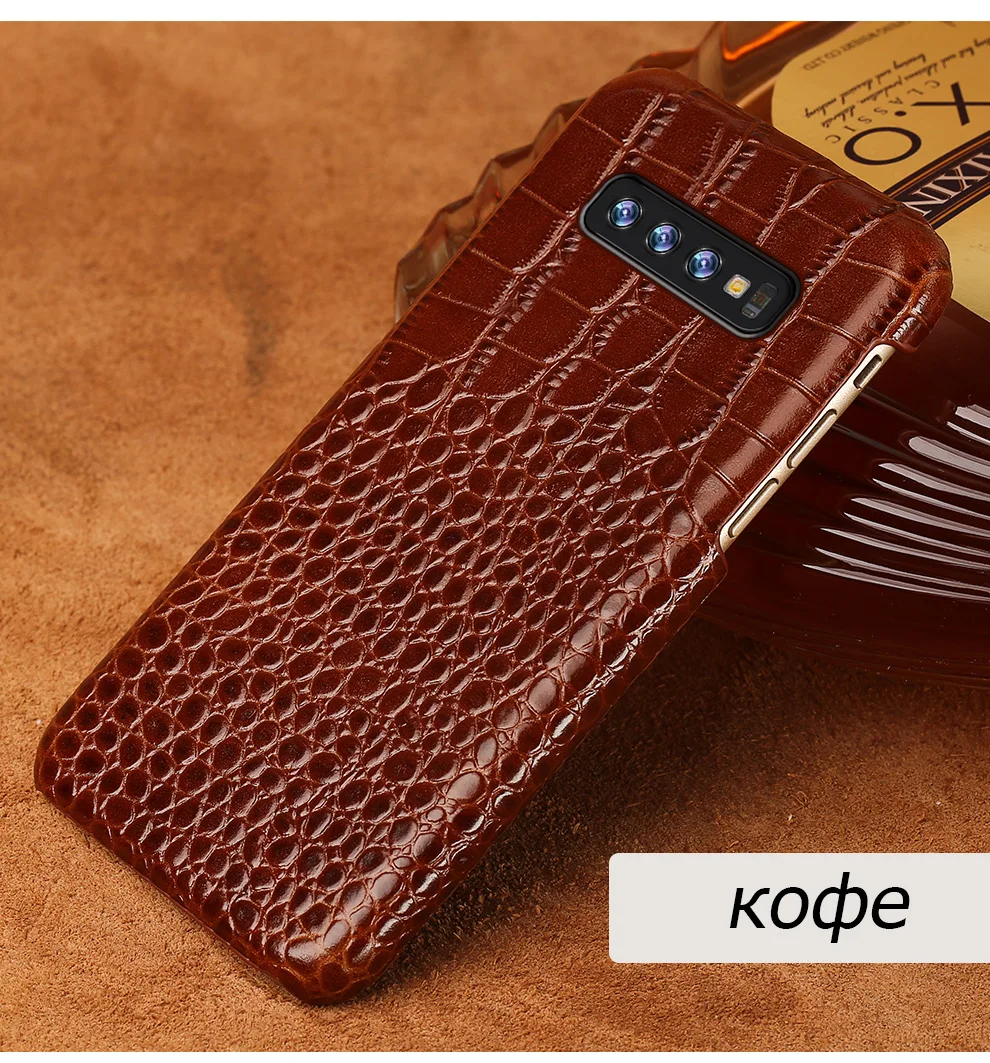 Подлинный кожаный чехол для мобильного телефона для samsung galaxy S10 плюс S7 S8 S9 плюс A50 A70 A10 A8 A7 Примечание 10 плюс 9 8 Роскошный чехол