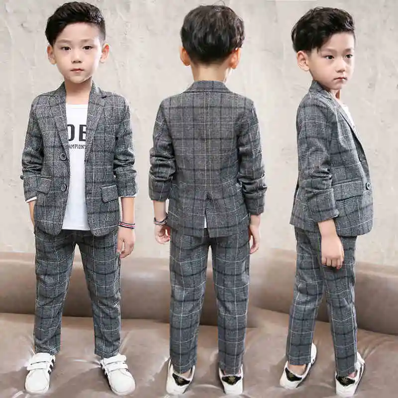 2019 Casual Kids Boys Clothing Set Spring Autumn Clothes Long Sleeve Pullover Solid Sports Suit for Children Tops &amp Pants | Детская