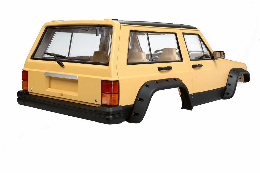 Ewellsold жесткий Пластик колесная база 313 мм кузова автомобиля в виде ракушки для 1/10 RC Рок комплект автомобильных принадлежностей для передней и задней оси SCX10& SCX10 II 90046 90047 Размер: 50*20 см