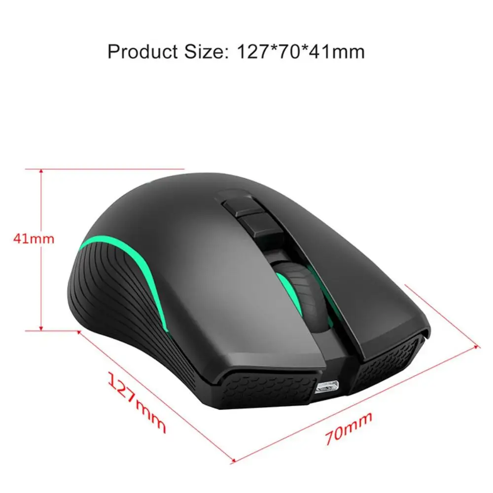 

2019 New Useful Stylish 7 button Wireless Rechargeable Mouse 2.4G Chargeable Mice T26 Computer Wireless Mouse Simple Mouse