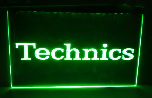 Technics логотип 2 размера Новый NR пивной бар Паб Клуб 3d вывески светодиодный