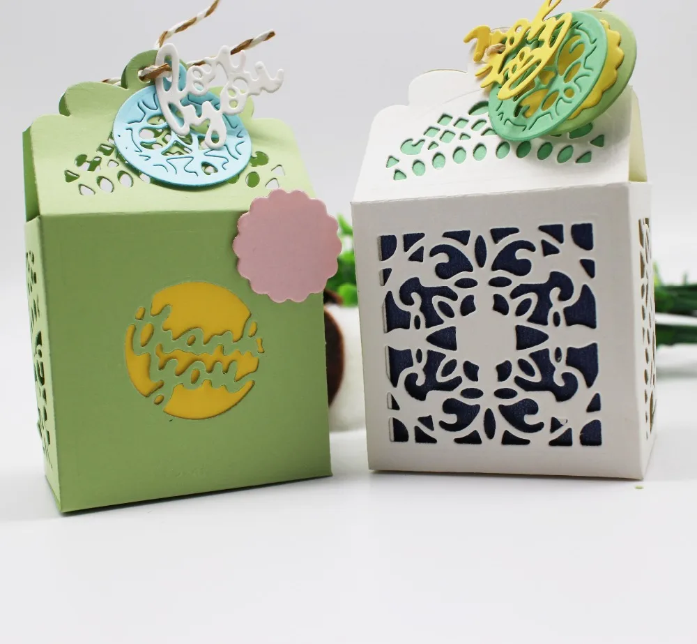 3D коробка металлические режущие штампы Подарочные конфеты трафареты для DIY