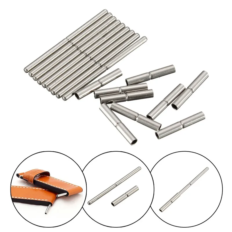 10 шт. булавки и трубки из нержавеющей стали для ремешка часов 8 25 мм|pin for watch|watch strap