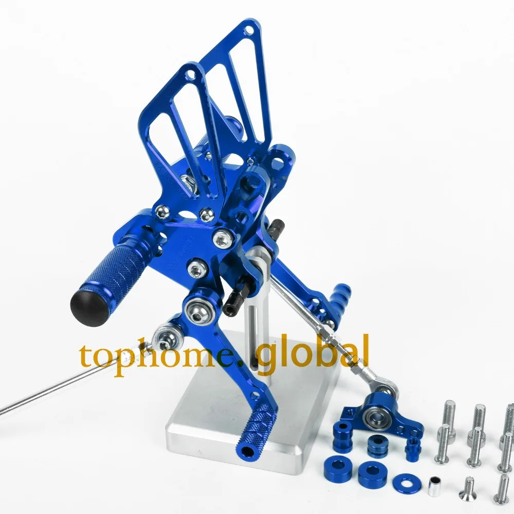 Для DUCATI 848 1098S 1098 1198R CNC Blue Rearsets подножек заднего комплекта подножек|set drawing|set formset of