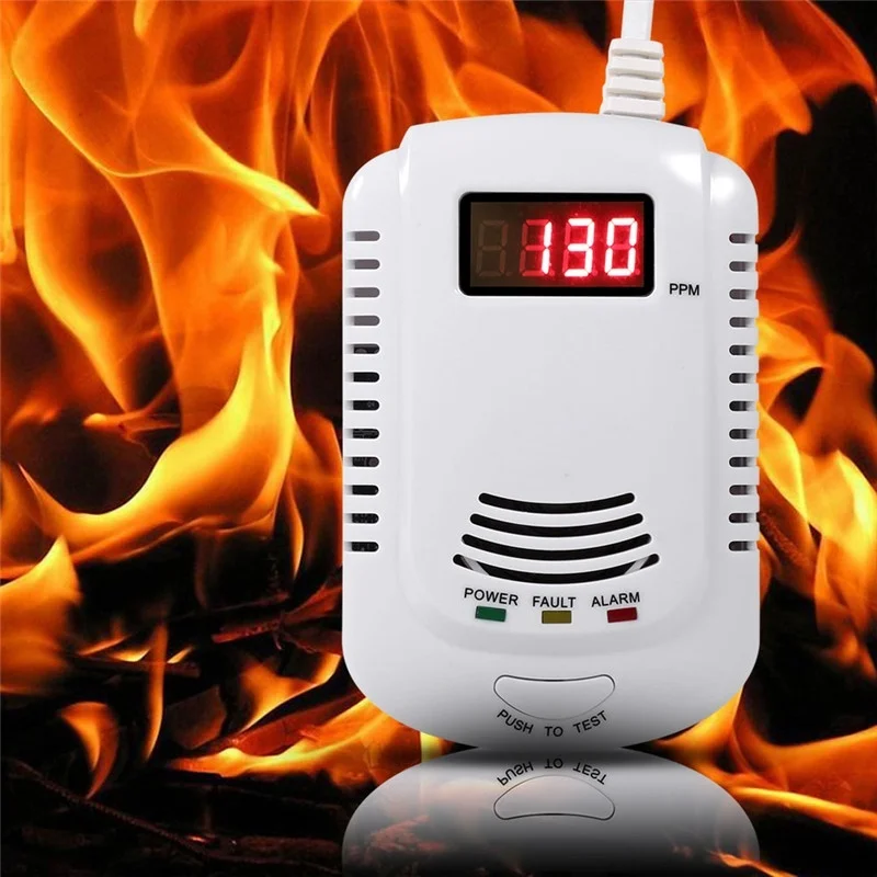 Детектор газа детектор утечки топлива с цифровым дисплеем JR Deals | Безопасность и