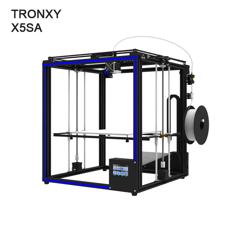 X5SA Tronxy X5SA 3d принтер DIY набор металлический 3,5 дюймов сенсорный экран Высокая точность автоматическое выравнивание PLA нити в подарок - Цвет: X5SA