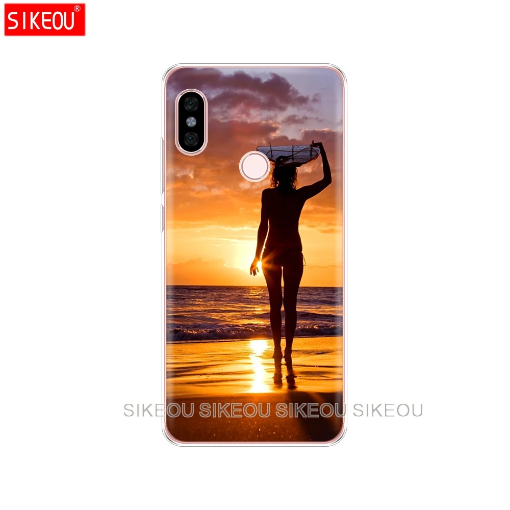Силиконовый чехол для телефона Xiaomi redmi 5 4 1 1s 2 3 3s pro PLUS note 4X 4A 5A морская волна