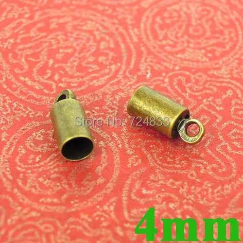 4 мм винтажные античные бронзовые пробки колпачки из бисера разъемы для модных
