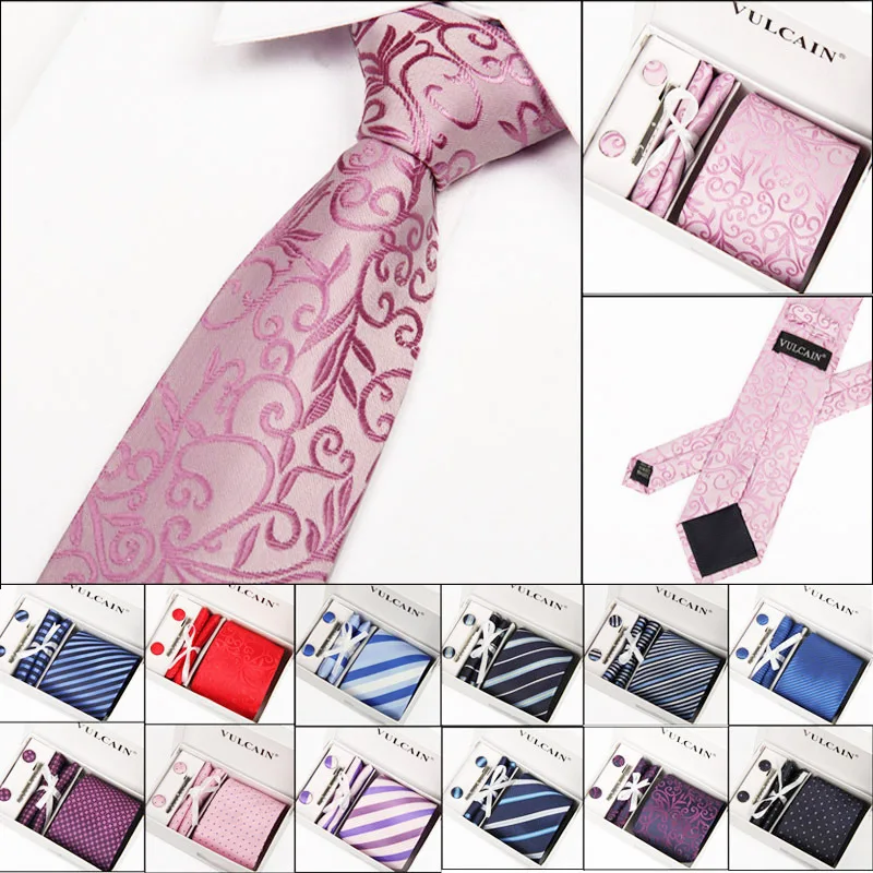 Newnecktie Наборы для ухода за кожей новый мужской моды классические Точки плед