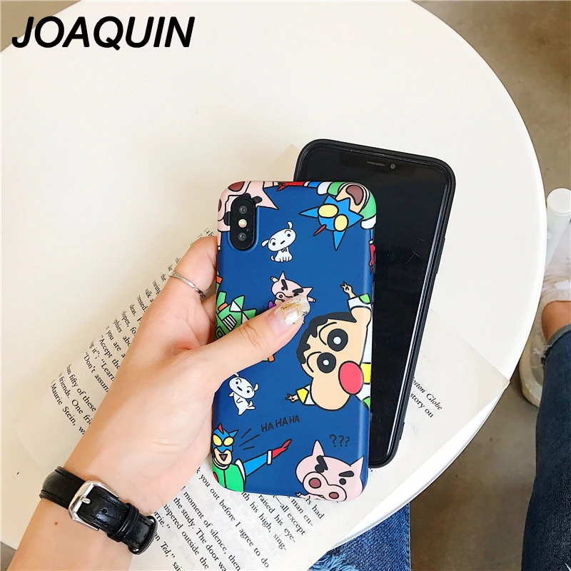 Забавный Мультфильм Crayon Shin-chan чехол для телефона iphone X 6S 6 7 8 Plus XR Xs Max мягкий