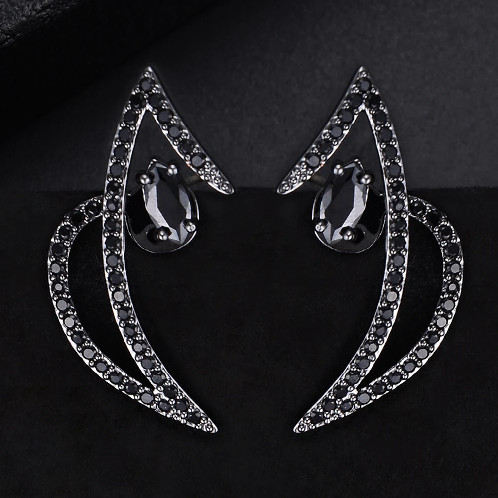 Missvikki уникальный дизайн изысканные серьги-гвоздики с фианитами лучший подарок