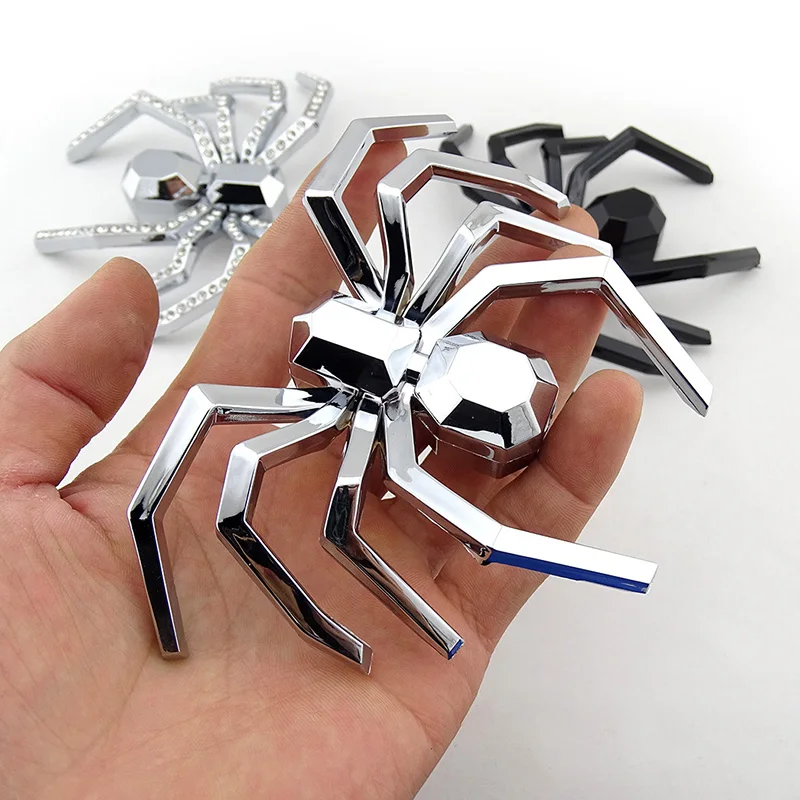 

Plastic Spider Sticker Chrome Custom Car Emblem 3D Car Logo