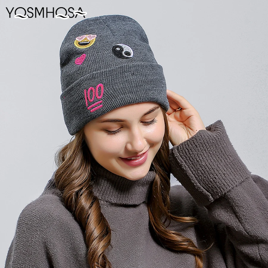 Новая модная шапка в стиле хип-хоп, полосатая осенне-зимняя шапка Skullies Beanies, мужская шапка, женская шапка-тюрбан, WH007