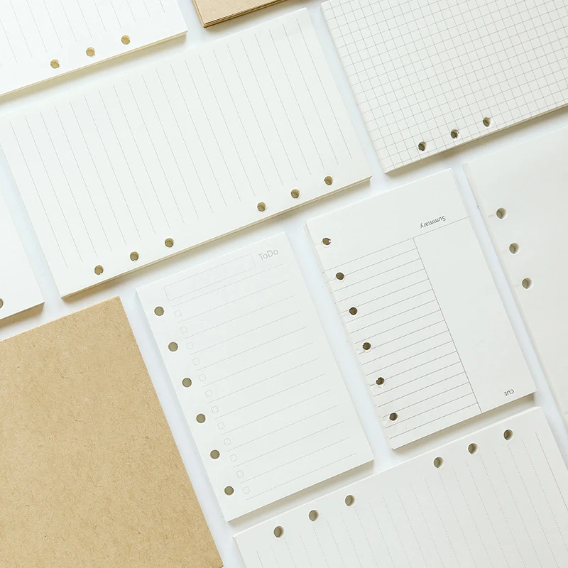 A5 A6 Bullet Journal внутренние страницы блокнот планировщик наполнитель бумаги линия пустая сетка Дневник Блокнот Канцелярские товары школьные принадлежности
