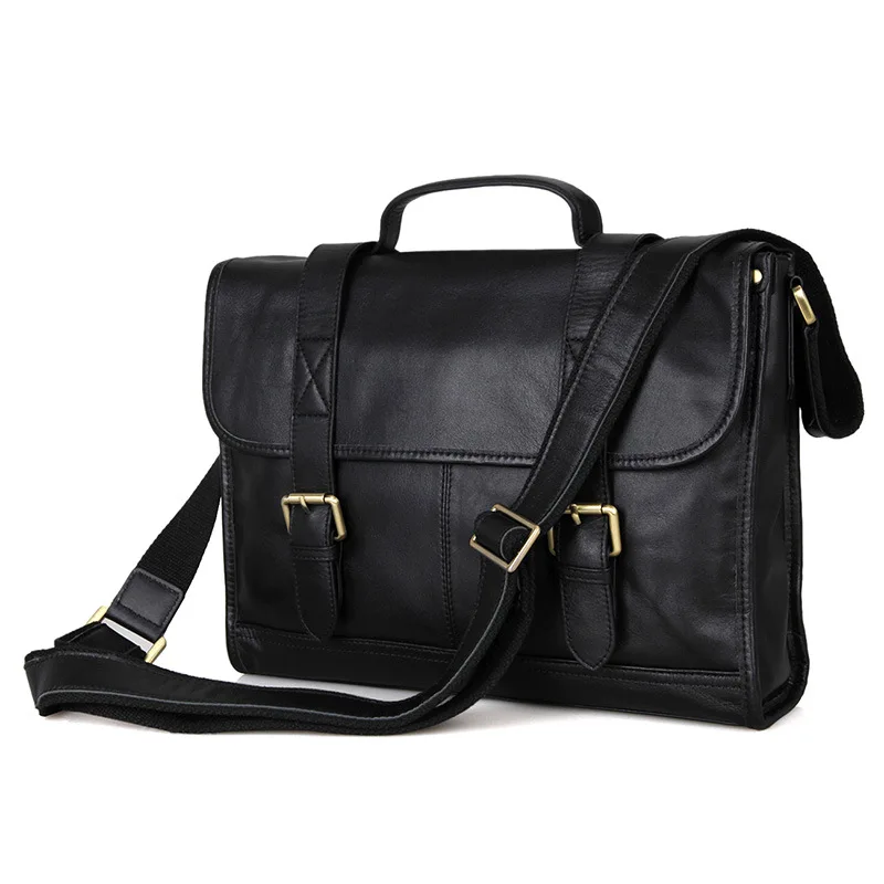 2017 Новый Первый слой Кожи Сумка мужская Бизнес Мешки Плеча Письмо Портфель
